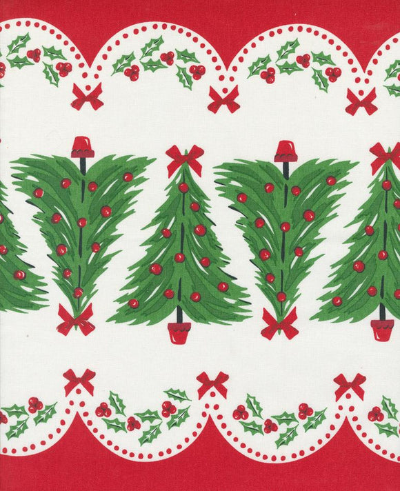 Classic Retro Holiday Oh Christmas Tree Toweling 16