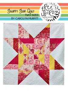 Snappy Star Quilt Quilting Pattern From Free Bird Quilting Designs