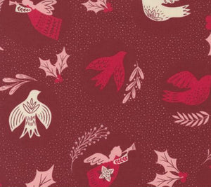 Good News Great Joy Cranberry 45560 14 by Fancy That Design House from Moda