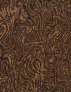 Cinnamon Twist Floating Lines Dark Brown 22303 222 from Wilmington Batiks by the yard