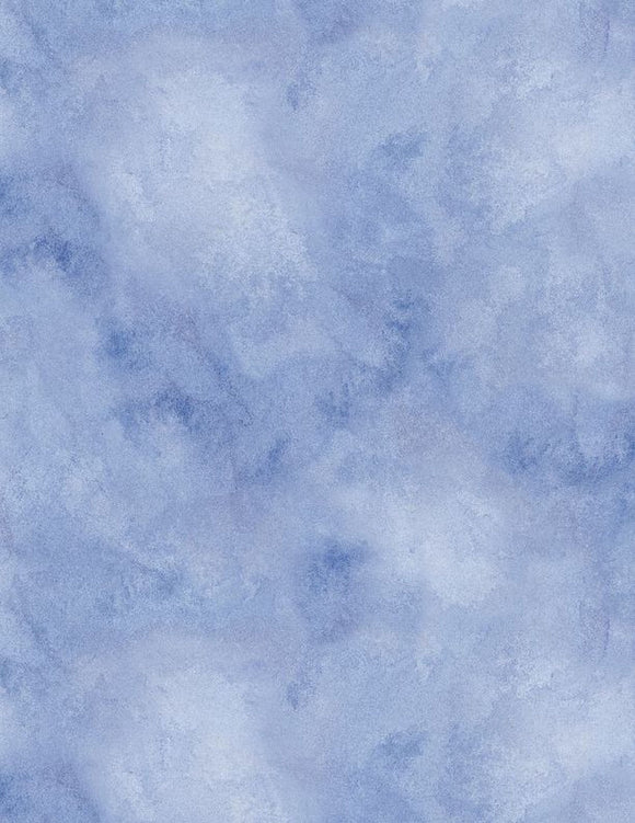 Watercolor Texture Blue Morning Blooms 89280 404 from Wilmington by the yard