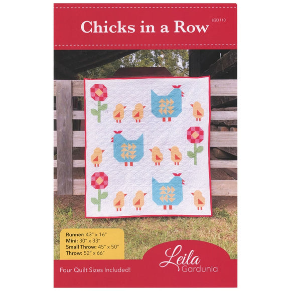 Chicks in a Row pattern by Leila Gardunia by the pattern