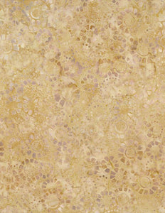 Cinnamon Twist Mosaic Circles Golden Yellow 22302 582 from Wilmington Batiks by the yard