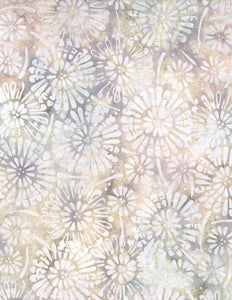 Cinnamon Twist Flower Burst Cream 22300 143 from Wilmington Batiks by the yard