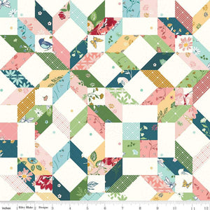 Melody Carpenter Star Cheater Print Multi C15148-MULTI by Beverly McCullough from Riley Blake by the yard