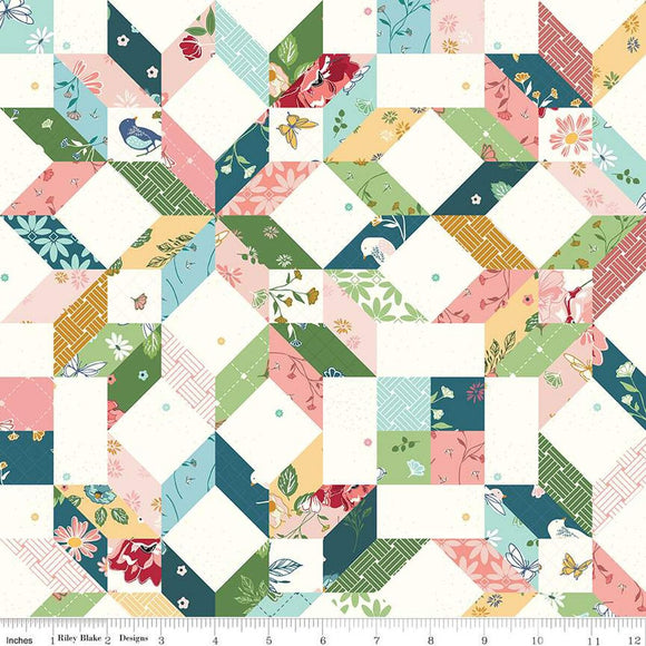 Melody Carpenter Star Cheater Print Multi C15148-MULTI by Beverly McCullough from Riley Blake by the yard