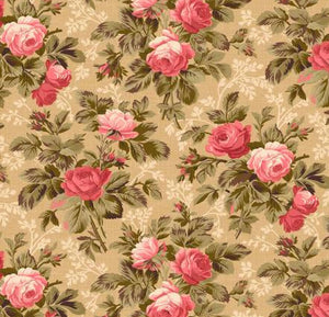 Pathways Tan Medium Floral 98700-237 from Wilmington by the yard
