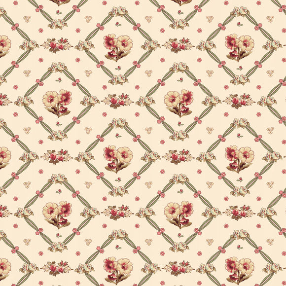 Bricolage Ivory Floral Fabric 98640-173 from Wilmington by the yard