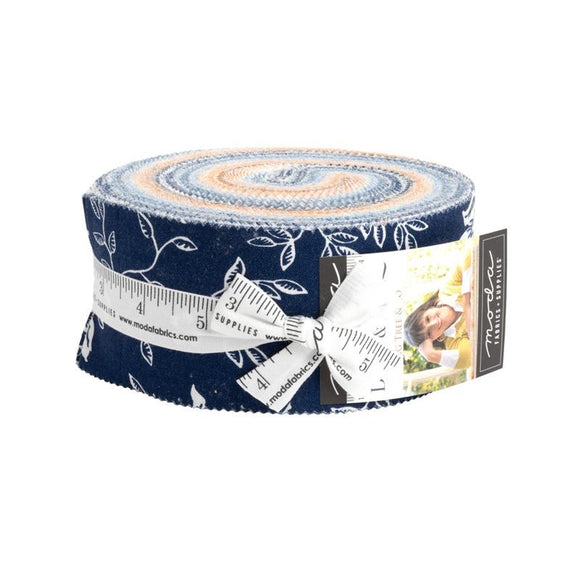 Denim Daisies Jelly Roll 35380JR by Fig Tree Co from Moda by the roll