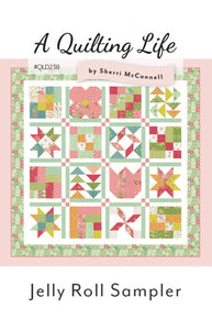 Jelly Roll Sampler Pattern QLD239 by Sherri & Chelsi of A Quilting Life by the pattern