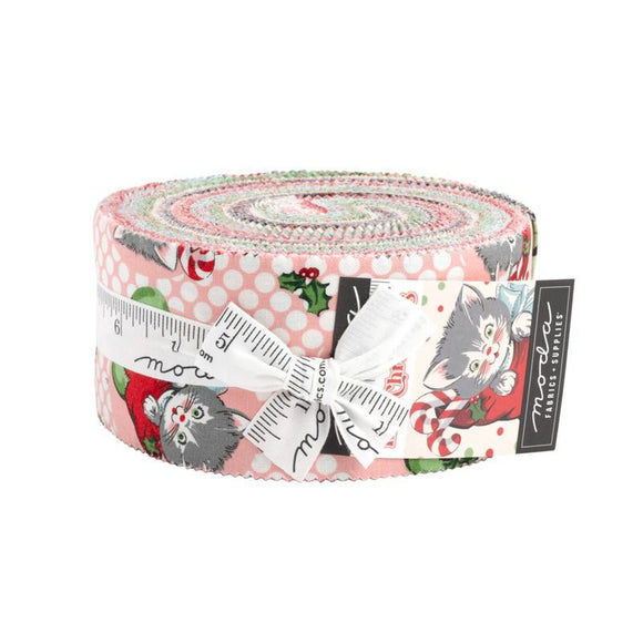 Kitty Christmas Jelly Roll 31200JR by Urban Chiks for Moda