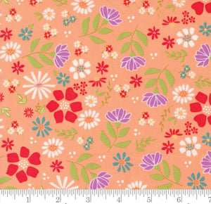 Wild Rose Florals Laguna Sunrise  Cantaloupe 37680 13 by Sherri & Chelsi from Moda by the yard