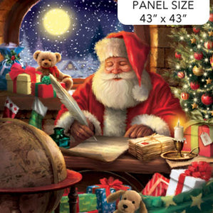 Letters To Santa 43" x 43" Panel DP27125-44 from Northcott by the panel