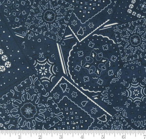 Badlands Bandana Western and Southwestern Bandana Saddle Ranch Night Sky 33794 19 from Moda by the yard