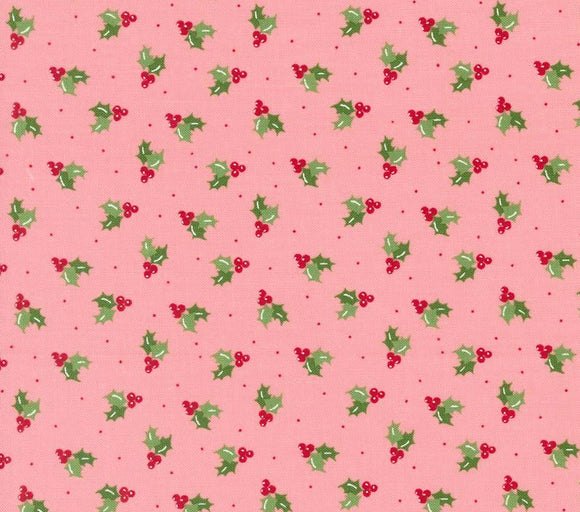 Once Upon Christmas Pink Holly 43165-13 by Sweetfire Road from Moda by the yard