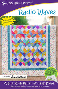 Radio Waves Quilt Pattern by Cozy Quilt Designs