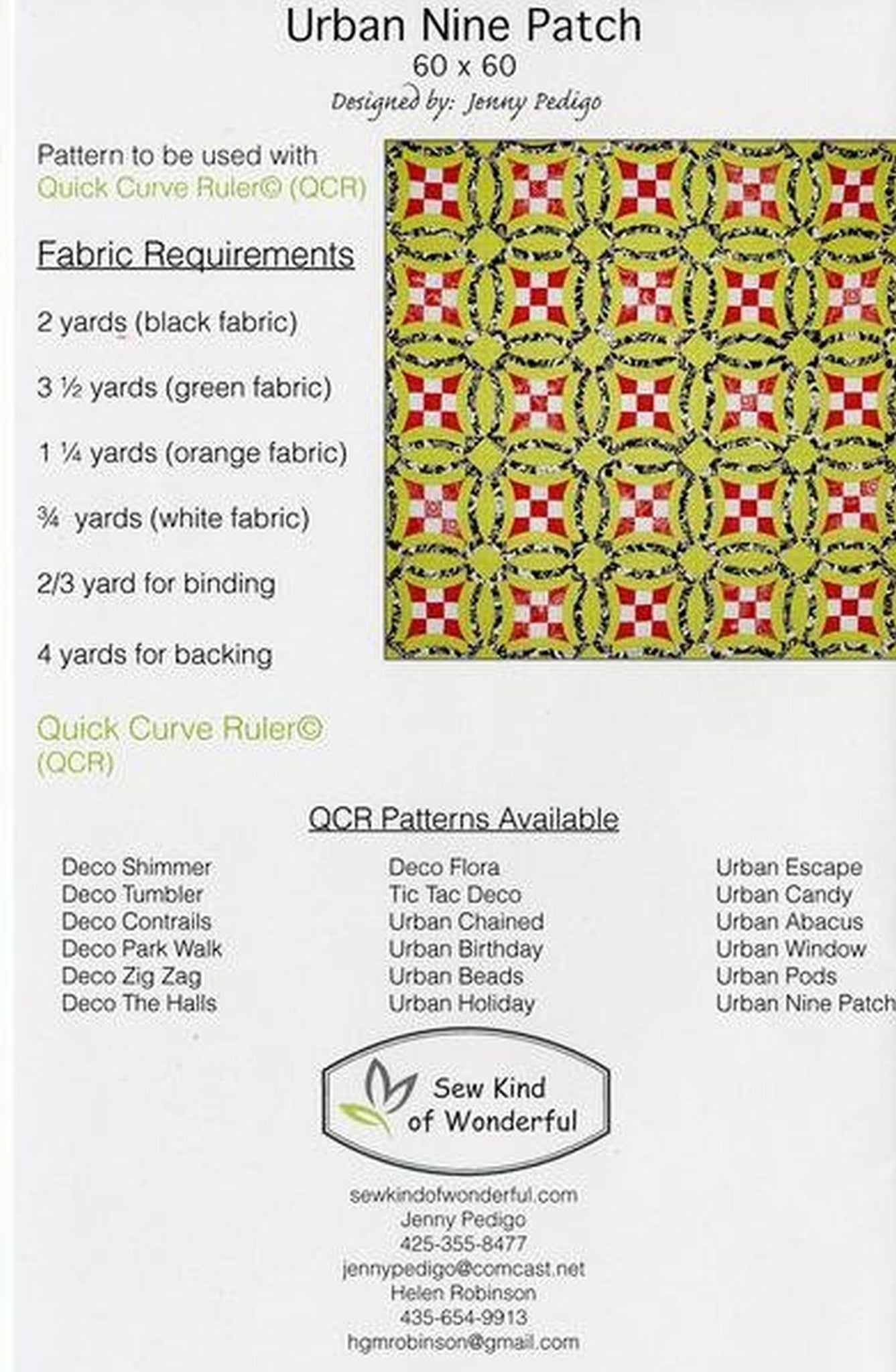 Urban Patching Urban Nine Patch #109 from Sew Kind of Wonderful – Lonesome Pine Quilts