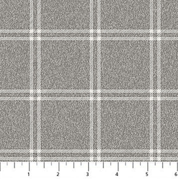West Creek Gray Off White Flannel