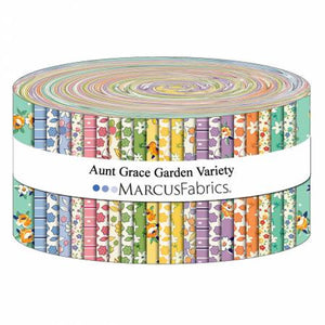 Aunt Grace Garden Variety 2 1/2" Strips ST107-0006 by Paula Barnes from Marcus by the roll