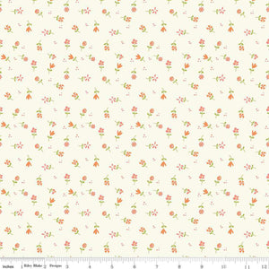 Spring's In Town Flower Toss Cream C14214-CREAM by Sandy Gervais from Riley Blake