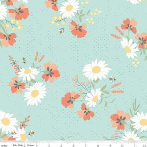 Sunshine and Sweet Tea Main Mint C14320-MINT by Amanda Castor from Riley Blake 