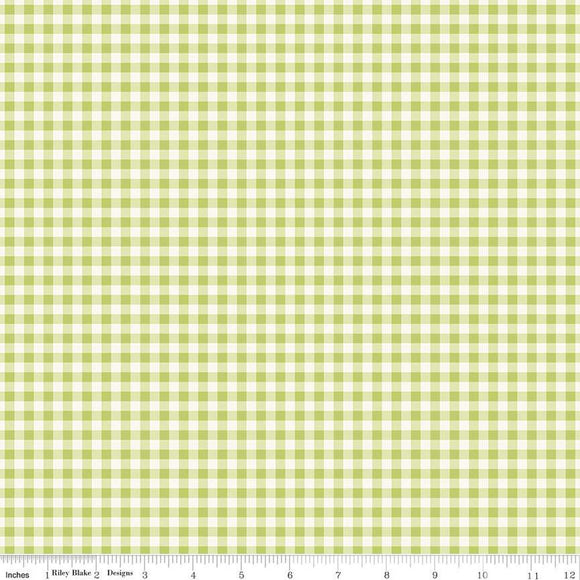 Picnic Florals Gingham Green C14614-GREEN by My Mind's Eye