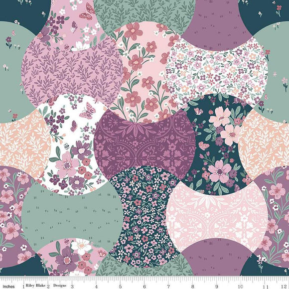 Buds & Butterflies Cheater Print Multi C15357-MULTI by Cayla Naylor from Riley Blake by the yard