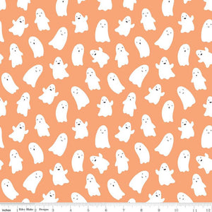 Hey Pumpkin Ghosts Pumpkin C16032-PUMPKIN by My Mind's Eye from Riley Blake by the yard