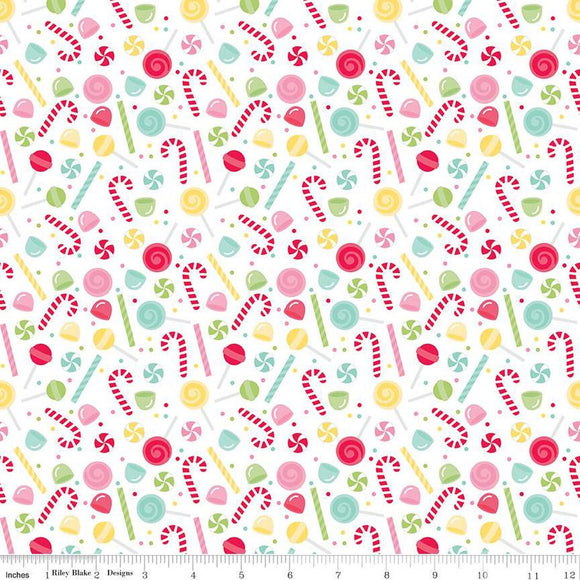 Gingerbread Kisses Sweets White C16443-WHITE by Doodlebug Design Inc. from Riley Blake by the yard