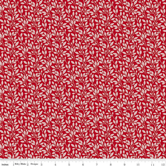Radiant Ruby Leaves C17263-SCHOOLHOUSE by Dani Mogstad from Riley Blake by the yard