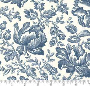 Romantic Toile Cascade Cloud Dusk 44320 21 by 3 Sisters from Moda 