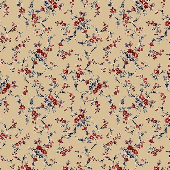 Small Victorian Vines JT-CD2111 Beige by Wing And A Prayer from Timeless Treasures by the yard