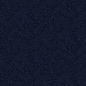 Vintage Paisley JT-CD2113 Navy by Wing And A Prayer from Timeless Treasures by the yard (Copy)