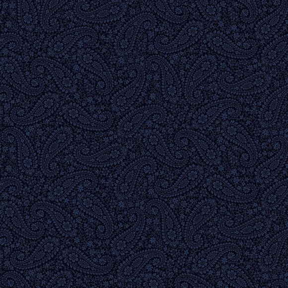 Vintage Paisley JT-CD2113 Navy by Wing And A Prayer from Timeless Treasures by the yard (Copy)