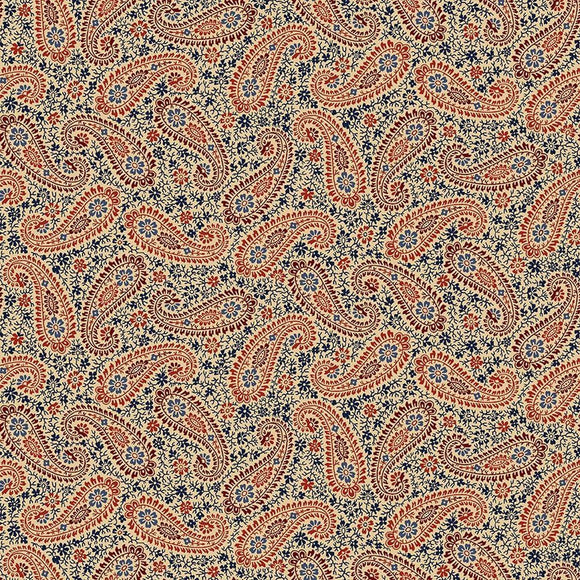 Vintage Paisley JT-CD2113 MULTI by Wing And A Prayer from Timeless Treasures by the yard