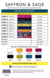 Saffron & Sage CMA-898 Quilt Pattern by Crystal Manning by the pattern