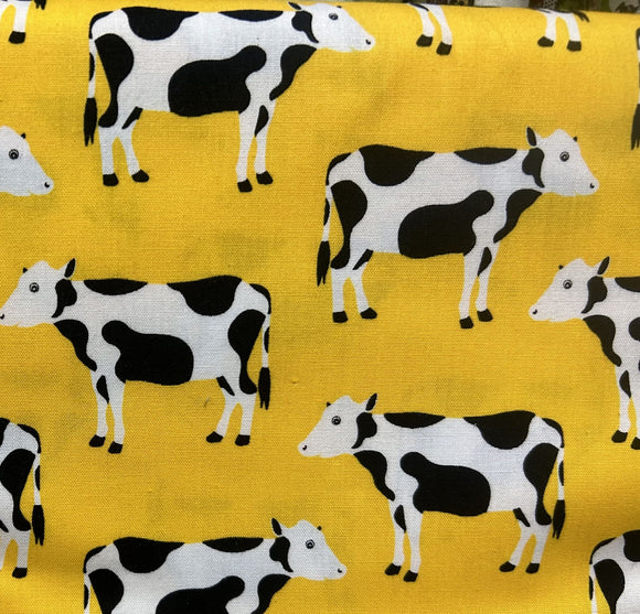 Menagerie Cows AMF-1213-5 YELLOW from Robert Kaufman 