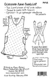 Crisscross Apron Pattern MP12 by Mary Mulari Designs by the pattern