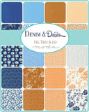 Denim Daisies Jelly Roll 35380JR by Fig Tree Co from Moda by the roll