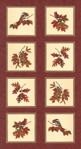 Fall Melody Leaves and Birds Fall Flannel 6900 16F by Holly Taylor from Moda by the panel
