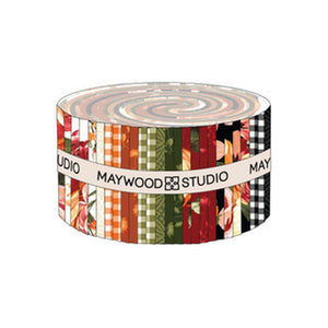 Harvest Rose Flannel 2.5" Strips - ST-MASHARO from Maywood