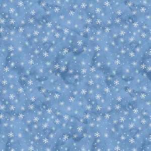 Frosty Frolic Blue Snowflake 39861 411 by Susan Winget from Wilmington by the yard