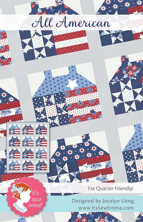 All American Quilt Pattern ISE 291 from It's Sew Emma by the pattern