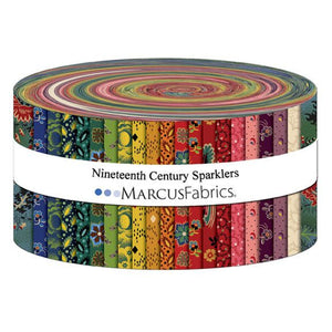 19th Century Sparklers 2 1/2" Strips ST109-0006 by Paula Barnes from Marcus by the roll