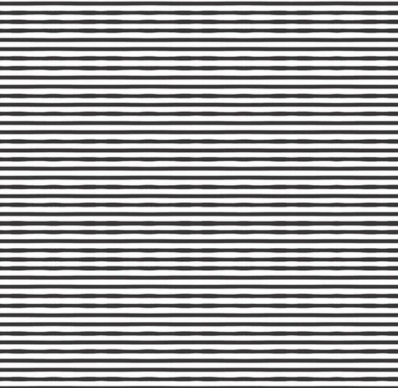 Elvis Black Jailhouse Stripes JS 24283 from Poppie Cotton by the yard