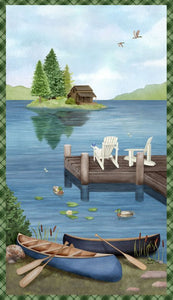 Lakefront Fabric 24"x44" Panel 27678 472 from Wilmington 
