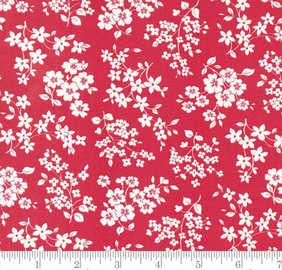 Lighthearted Gather Red Fabric 55294 12 by Camille Roskelley from Moda