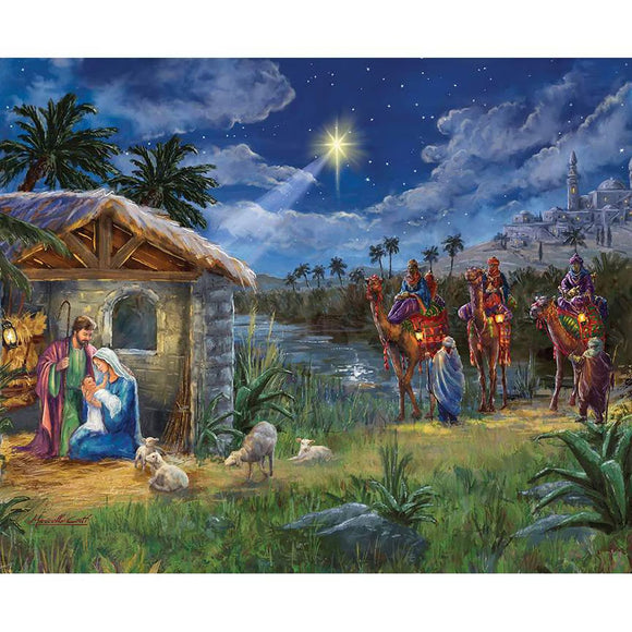 Christmas Wishes Nativity PD15043-PANEL 43