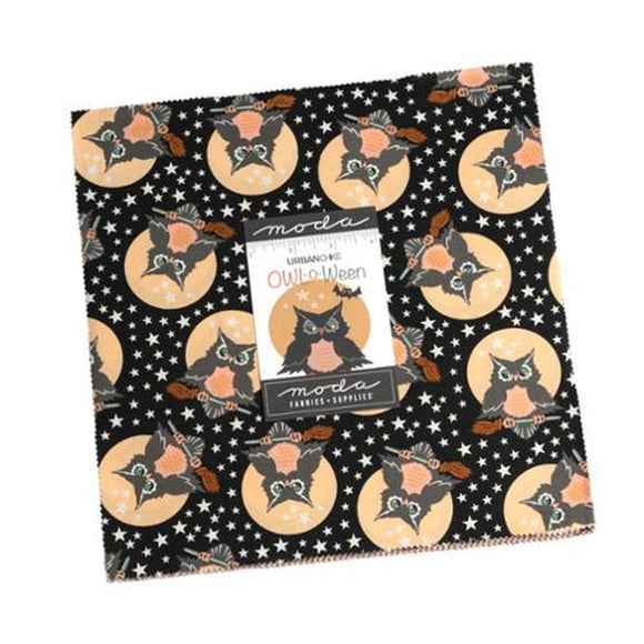 Owl O Ween Layer Cake 31190LC by Urban Chiks from Moda