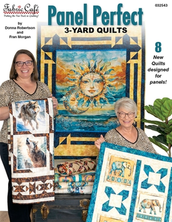 Panel Perfect 3-Yard Quilts by Fabric Cafe by the book